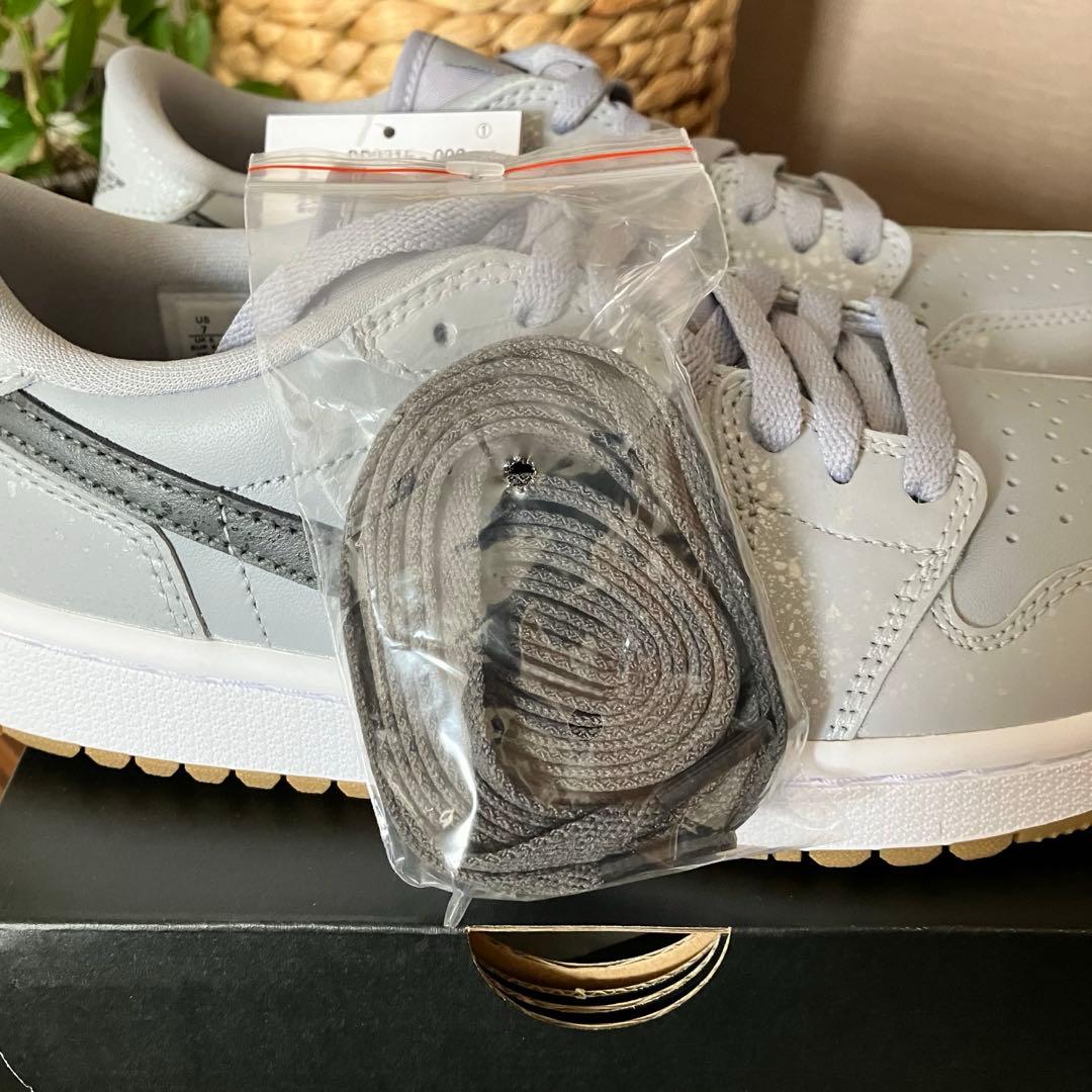 シューズ(女性用) Nike Air Jordan 1 Low Golf Wolf Grey Gum
