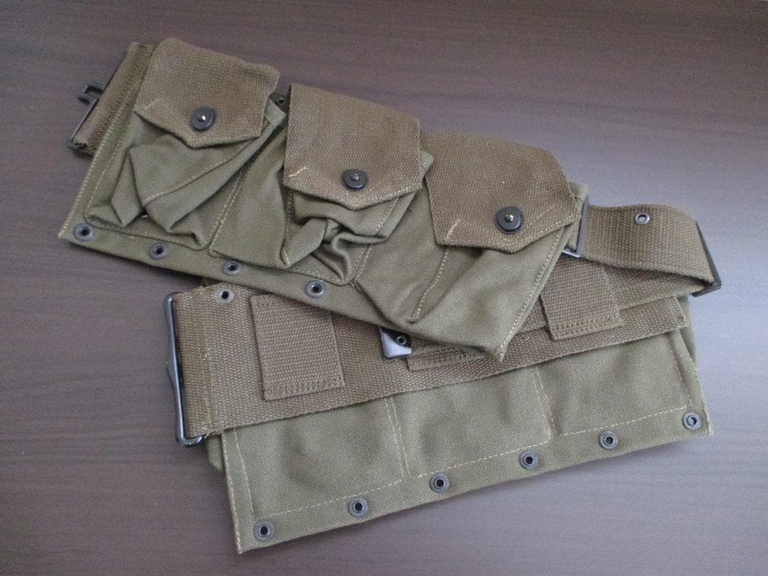新品　レプリカ　OD色　米軍　M1938　ブローニング　BAR　マシンガンベルト