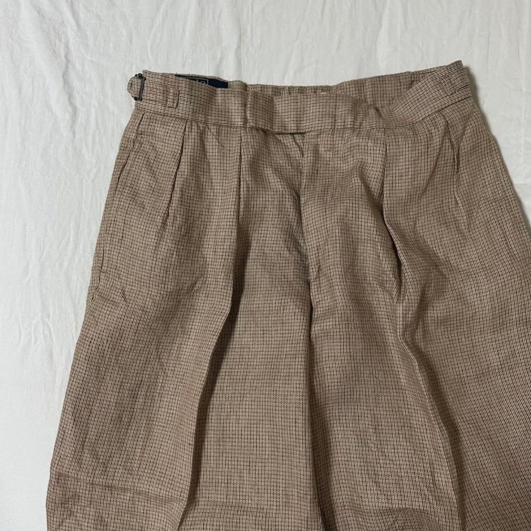 90s Polo by Ralph Lauren ツータックリネン スラックス