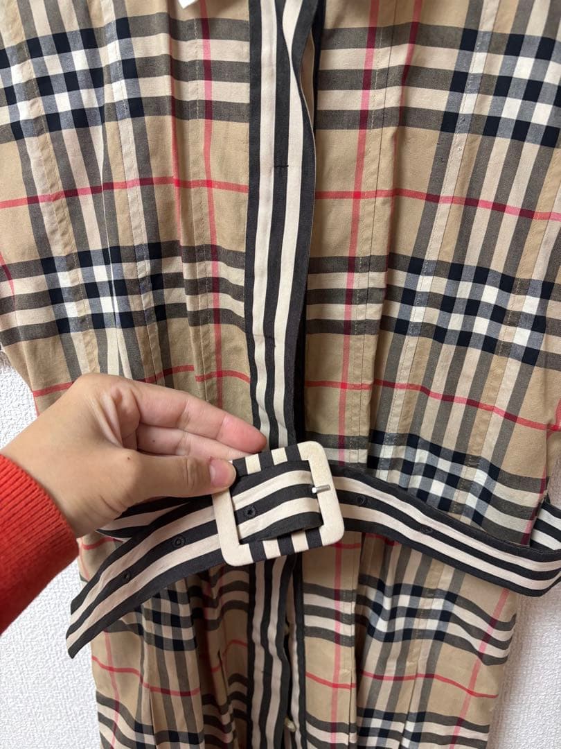 BURBERRY チェック柄 半袖ワンピース 128cm8才