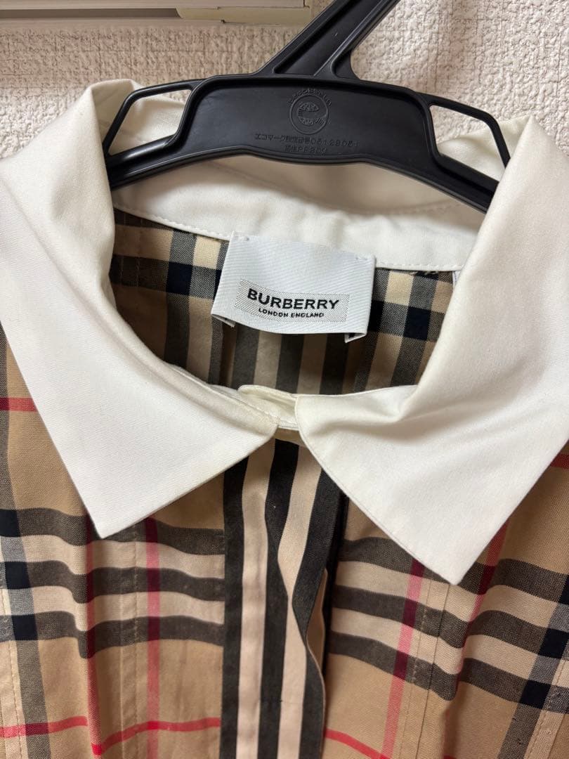 BURBERRY チェック柄 半袖ワンピース 128cm8才
