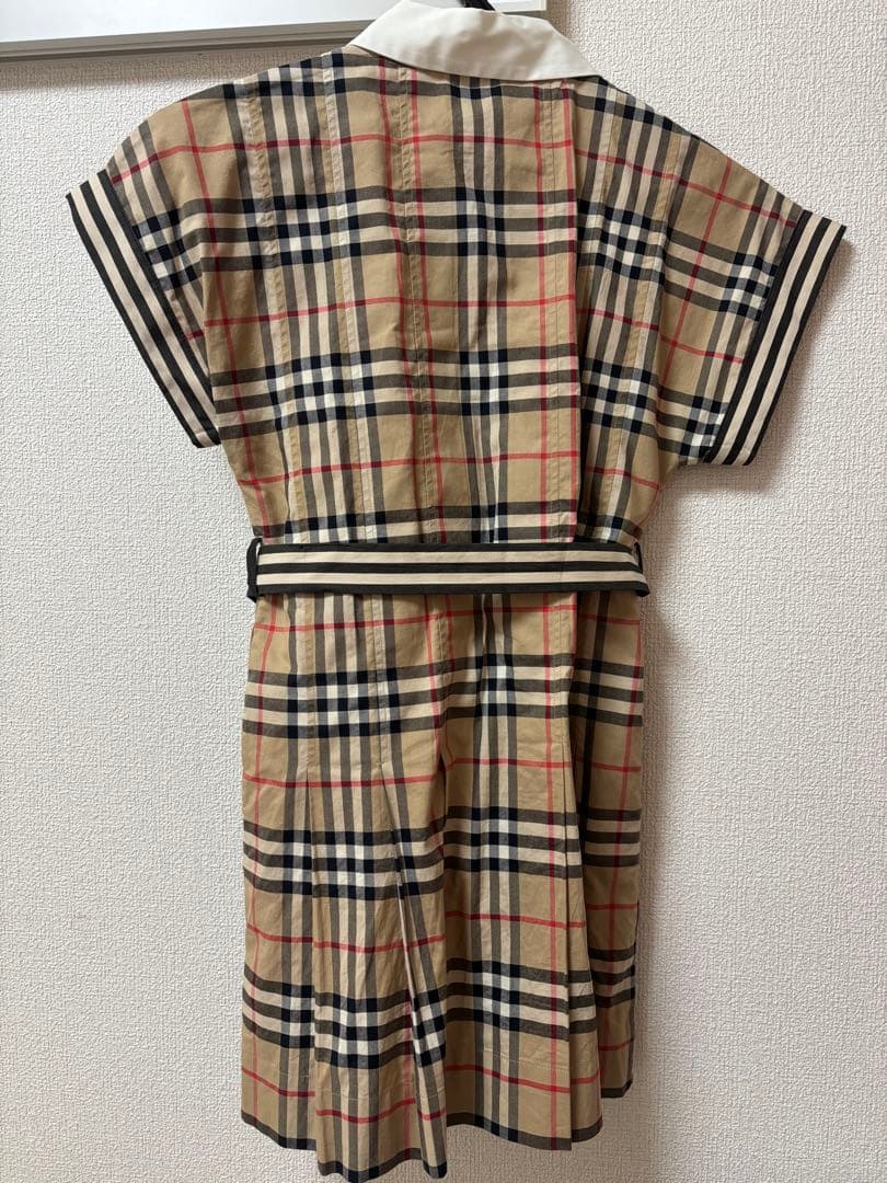 BURBERRY チェック柄 半袖ワンピース 128cm8才