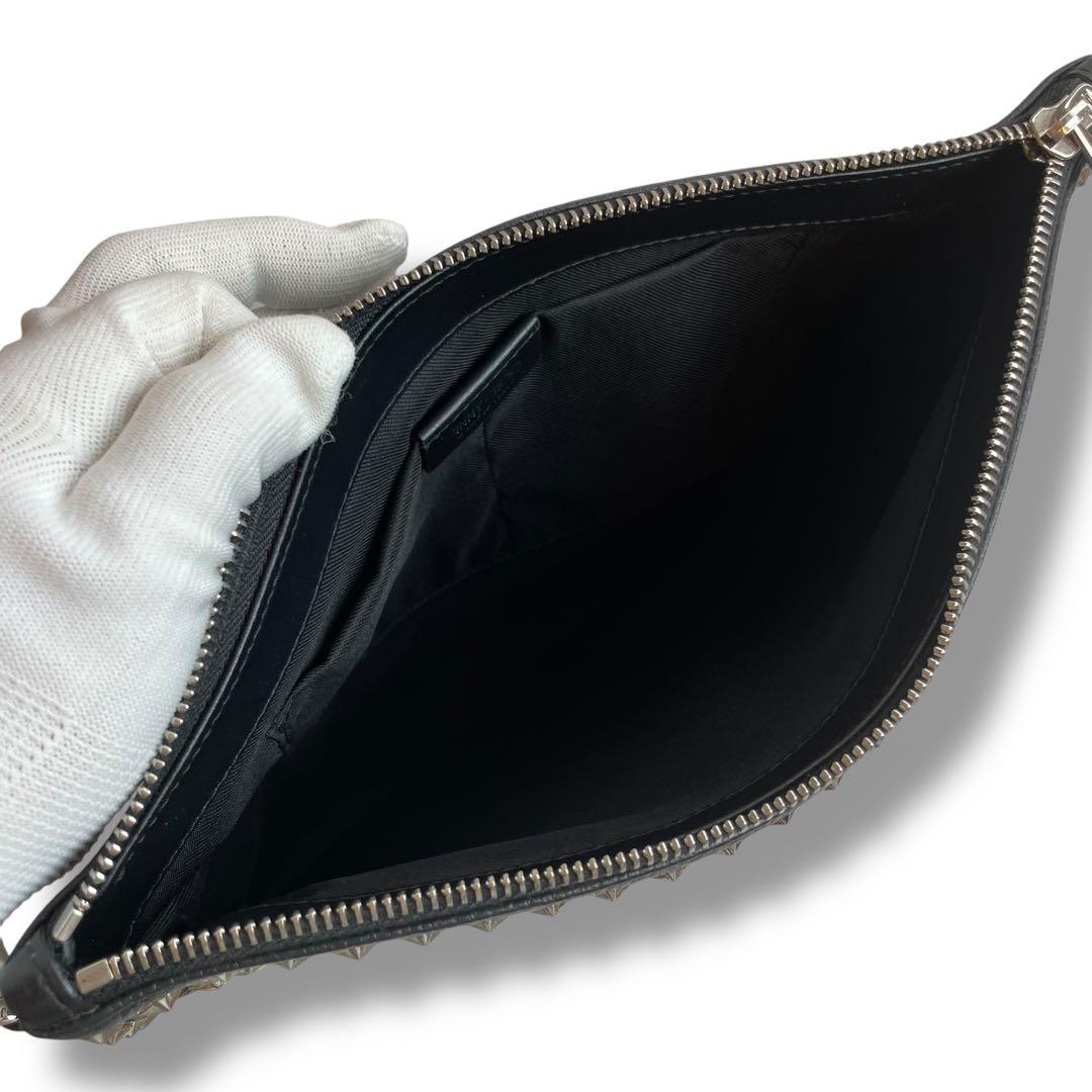 ジミーチュウ レザー クラッチバッグ セカンドバッグ スター スタッズ