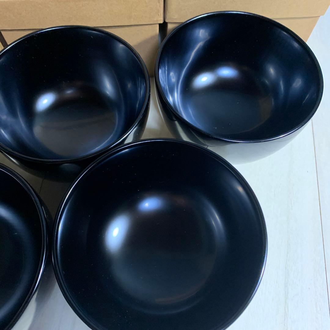 黒塗　椀　五客　まとめて　天然木