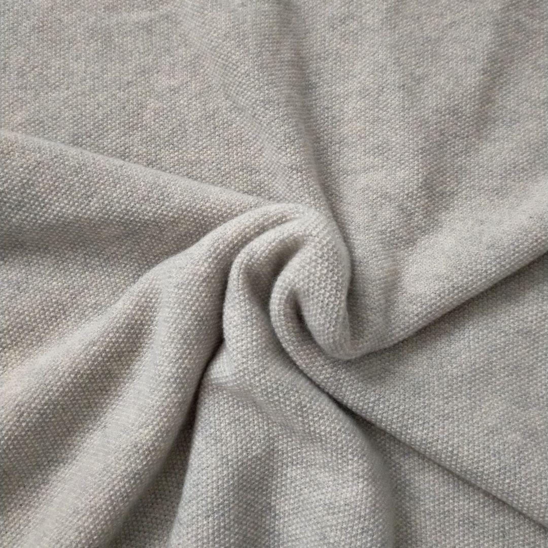 美品　evameva　カシミヤ100％　グレー　ショール　ストール　日本製