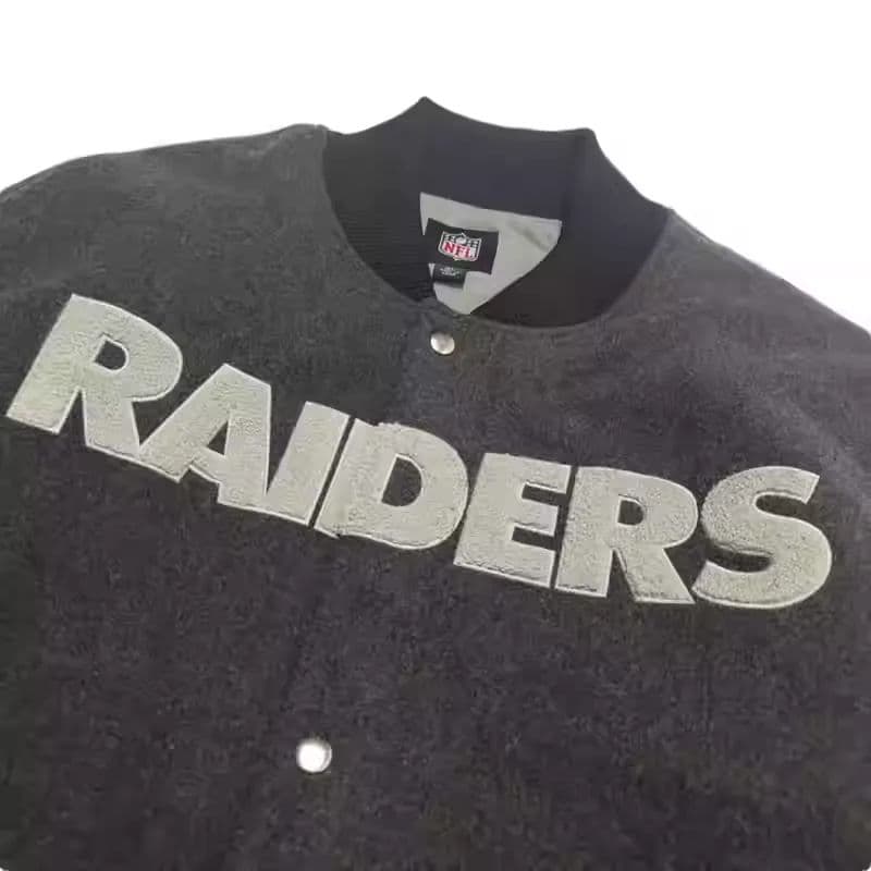 激レア NFL ラスベガス レイダース チャンピオン スタジャン ジャケット L