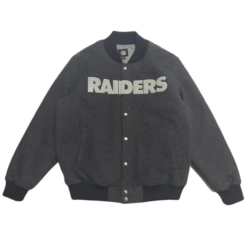 激レア NFL ラスベガス レイダース チャンピオン スタジャン ジャケット L