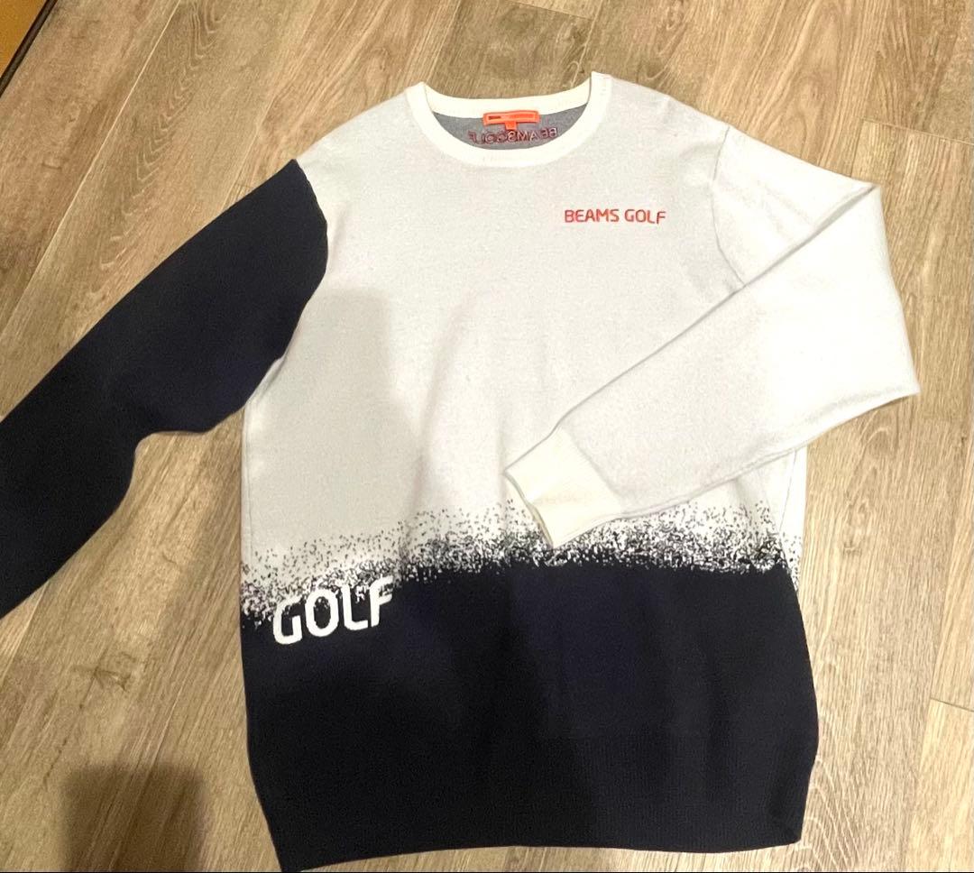 BEAMS GOLF グラデーション長袖セーター