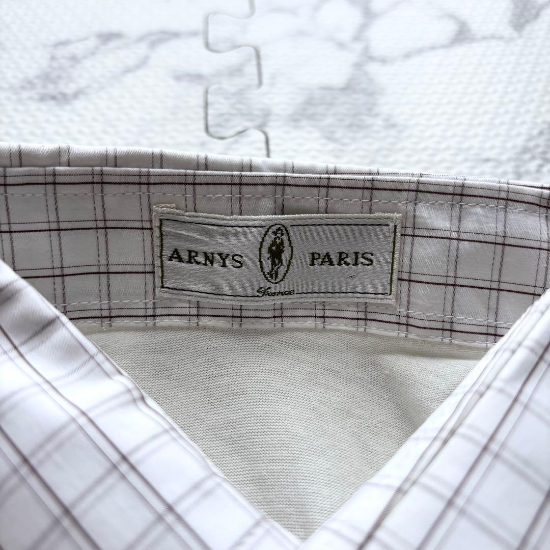 美品✨ARNYS アルニス ロゴ刺繍 ロングスリーブ ポロシャツ ヴィンテージ