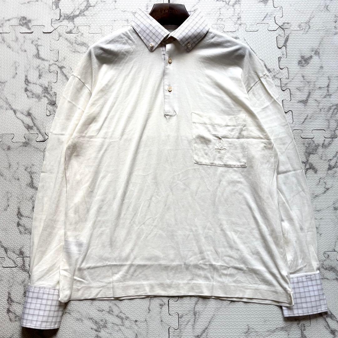美品✨ARNYS アルニス ロゴ刺繍 ロングスリーブ ポロシャツ ヴィンテージ