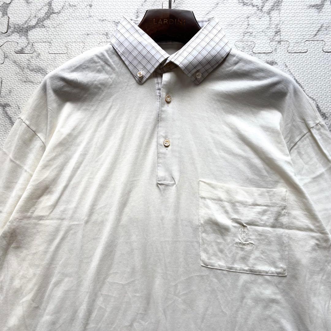 美品✨ARNYS アルニス ロゴ刺繍 ロングスリーブ ポロシャツ ヴィンテージ