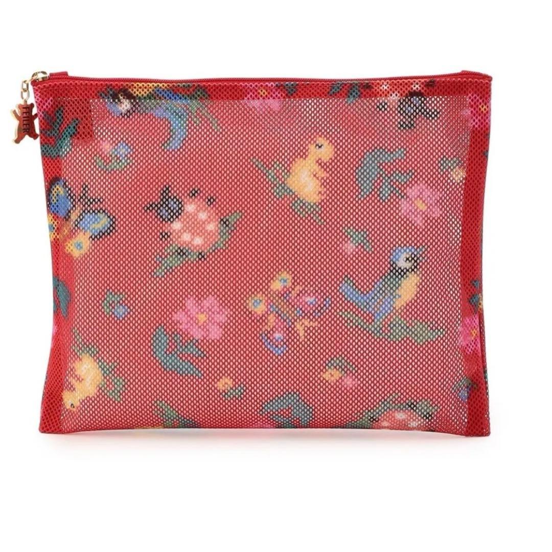 フェイラーハイジ黒ストラップと赤ポーチセットお値下げ