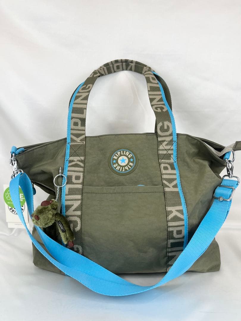 新品　 Kipling キプリング 2way ショルダーバッグ　カーキ