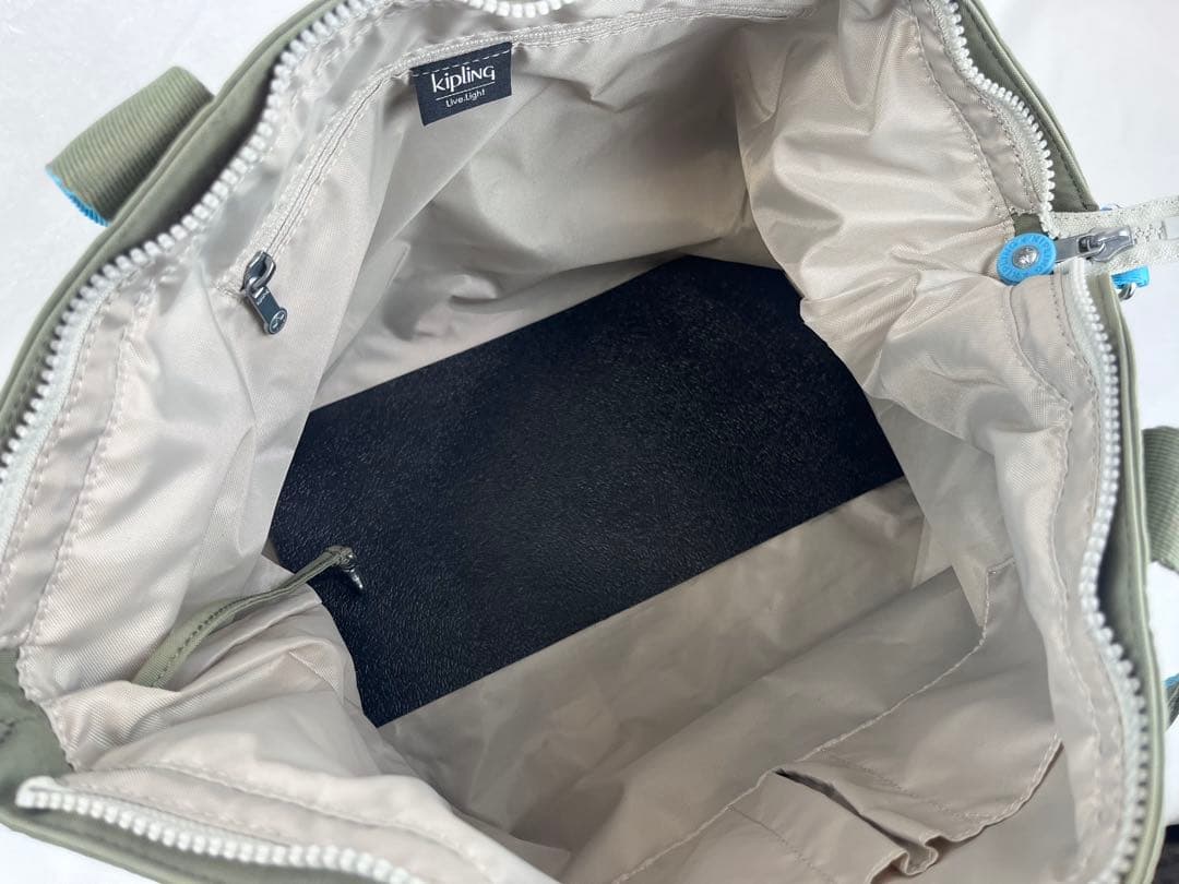 新品　 Kipling キプリング 2way ショルダーバッグ　カーキ