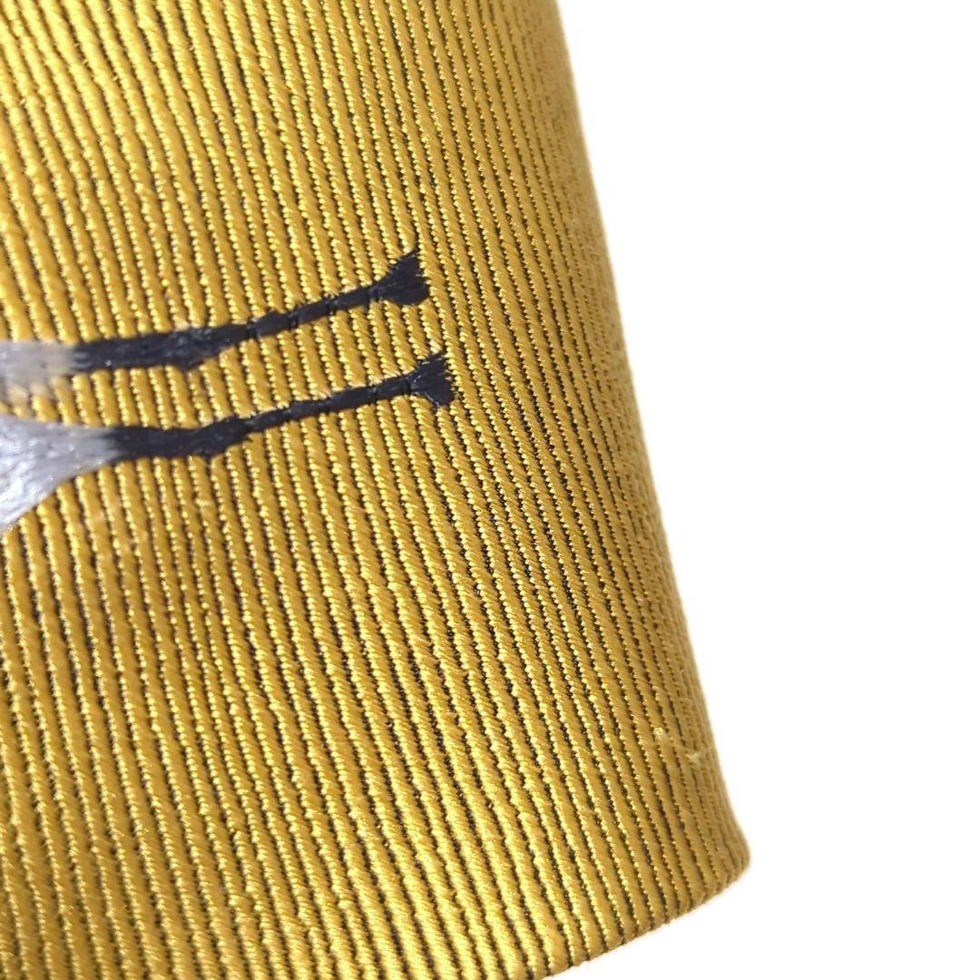 銀座田屋 ネクタイ 動物柄 黄色 イエロー ゴールド 鶴 鳥 鶴柄 縁起 縁起柄