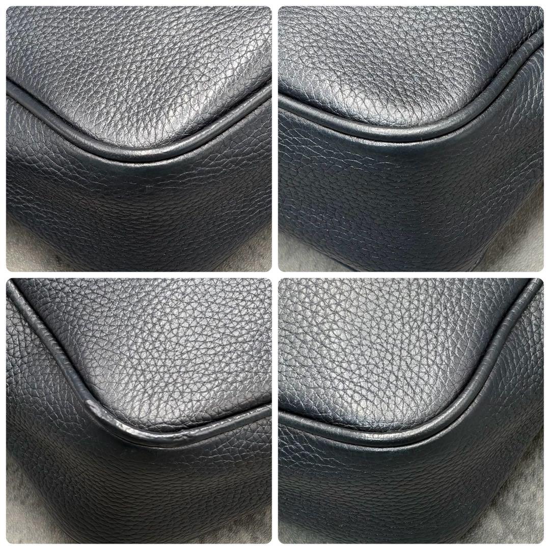 グッチ ソーホー ディスコバッグ カメラバッグ インターロッキング 紺 タッセル