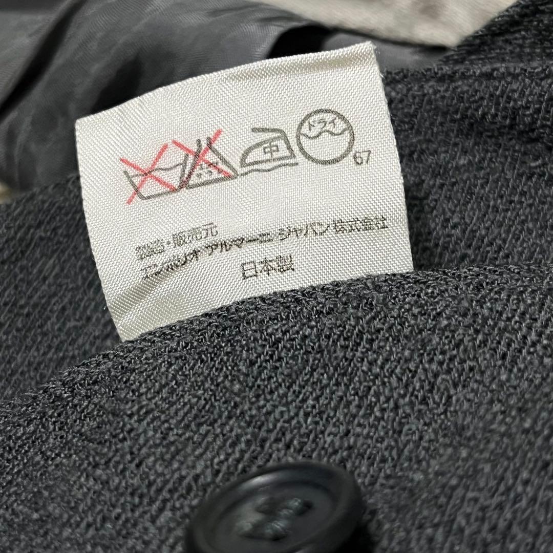 90s~ EMPORIO ARMANI ウール ドレープ ワイド スラックス