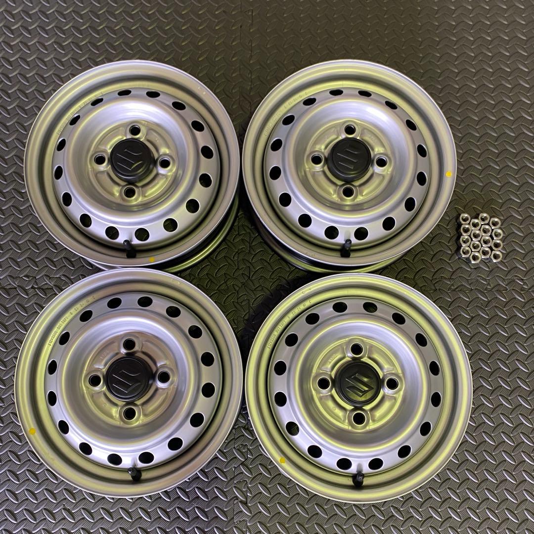 スズキ　キャリー　DA16T 純正鉄ホイール　中古美品(新車外し)　4枚セット