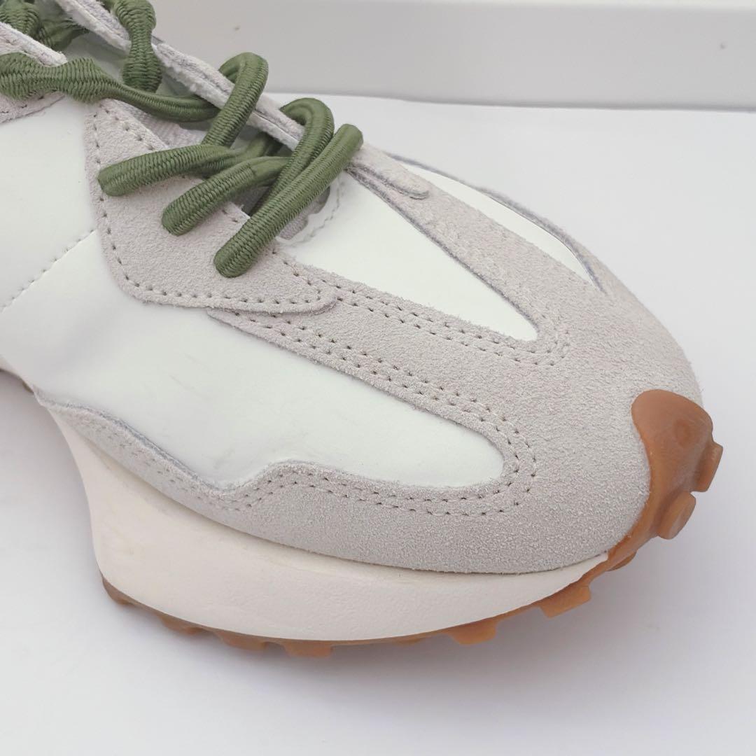ニューバランス 327 U327LX 23.5 白 緑 美品