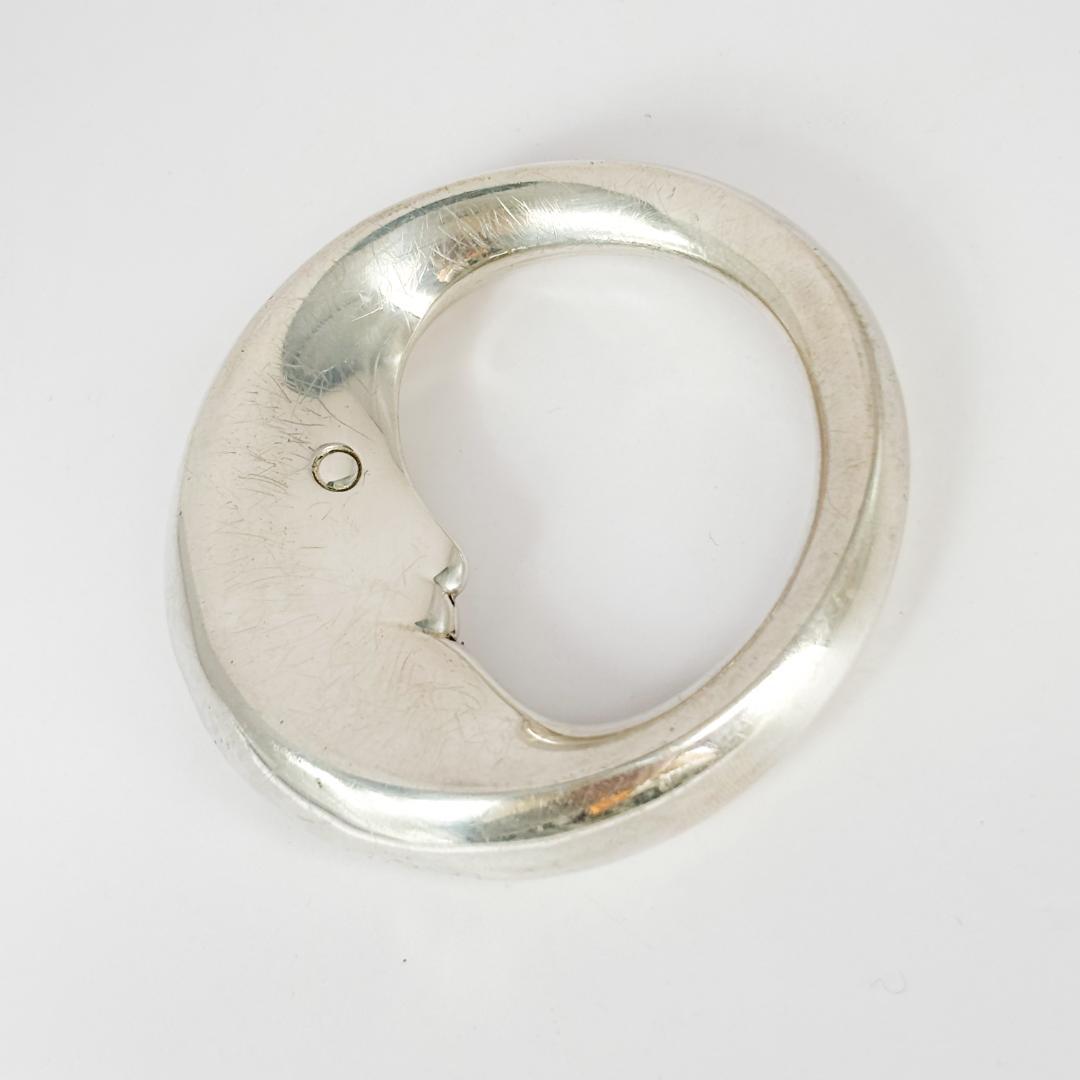 稀少 ティファニー ベビーラトル マン・イン・ザ・ムーン SV925 ガラガラ