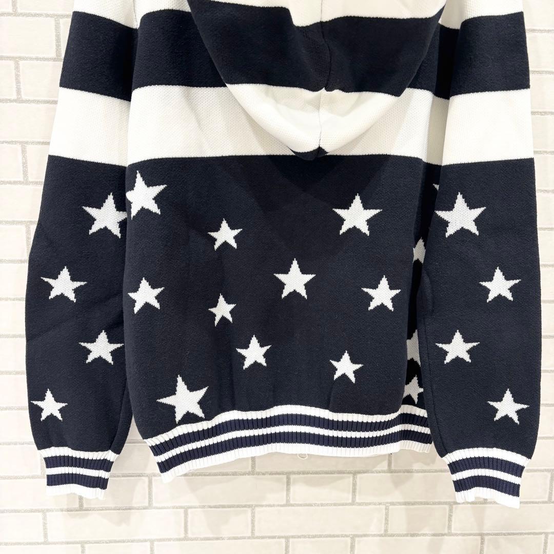 パーリーゲイツ　パーカー　ニット　星柄