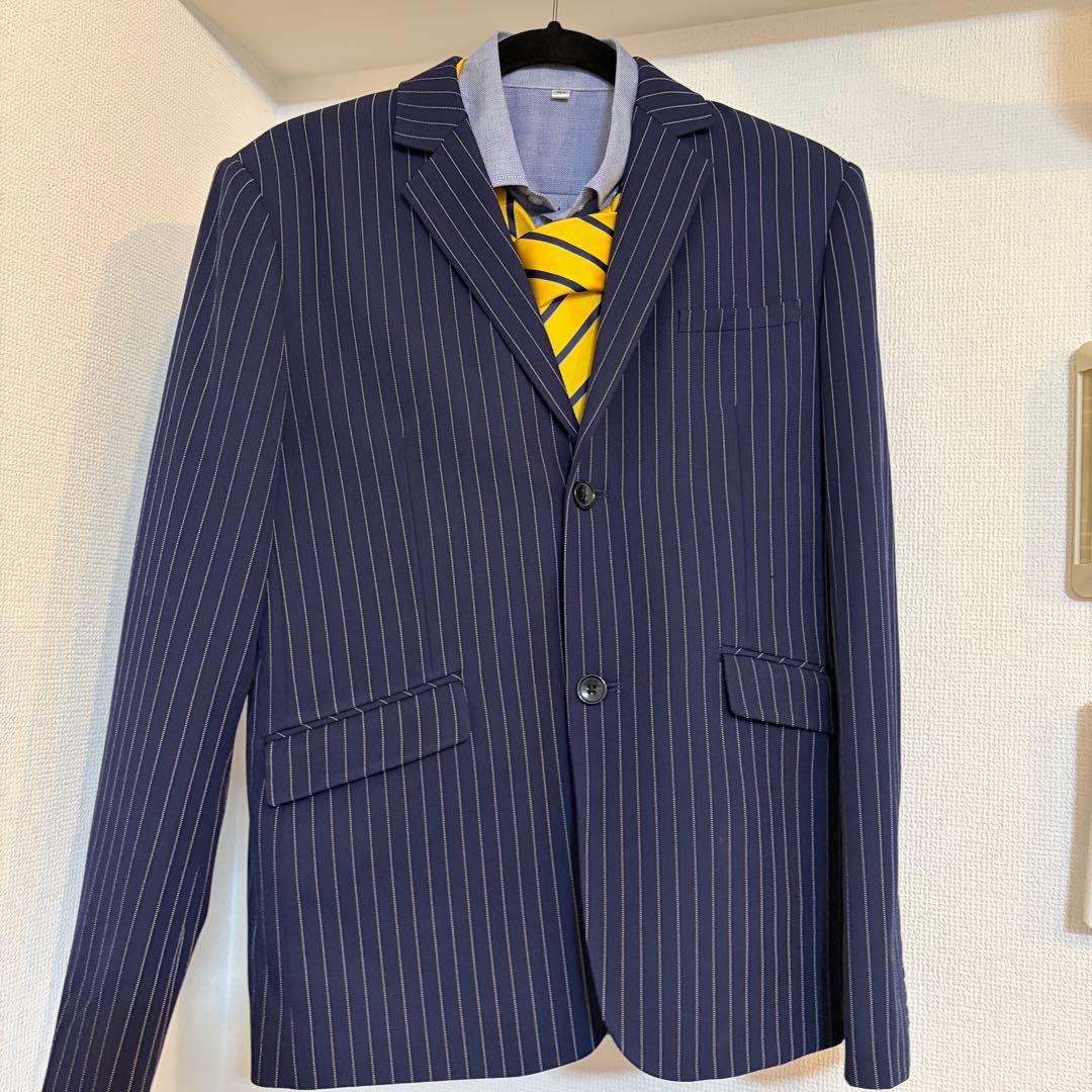 170 ネイビー ストライプ スーツ 2ピース 卒業式　男子　男の子　160