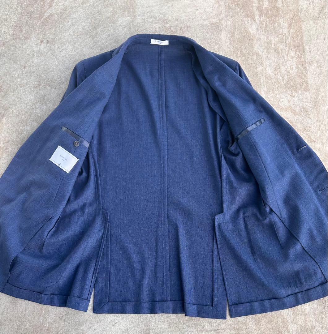 【美品】BOGLIOLI／ボリオリ ネイビー 50 テーラードジャケット