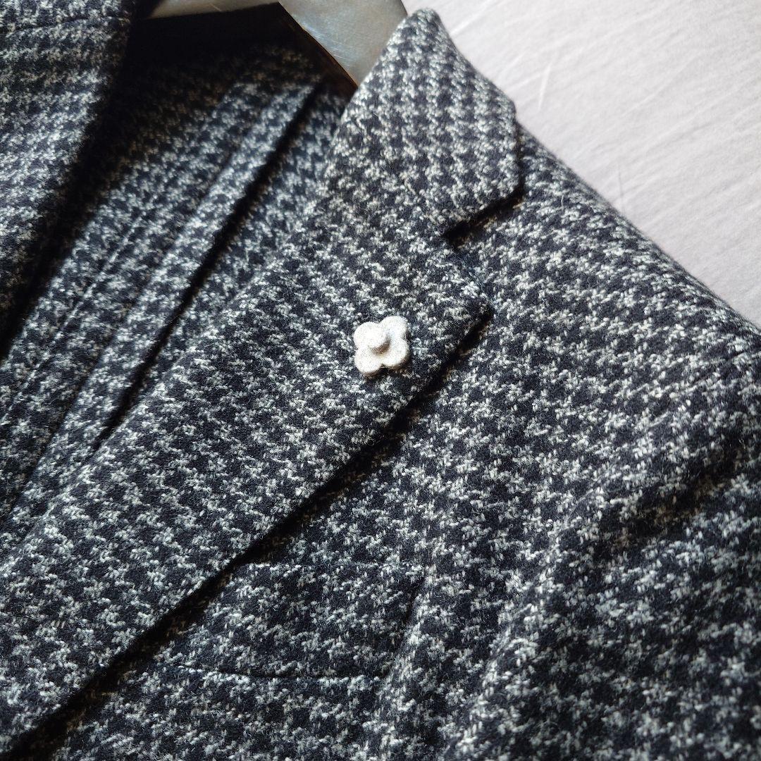 ikko様 LARDINI ハウンドトゥース ジャケット46 イタリア製