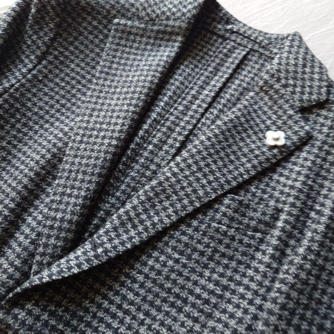 ikko様 LARDINI ハウンドトゥース ジャケット46 イタリア製
