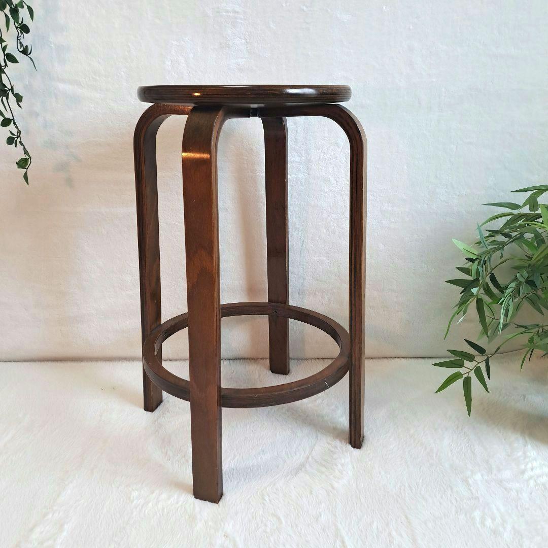 丸椅子 スツール チェア 椅子 レトロ　アンティーク　ウッドスツール　木製