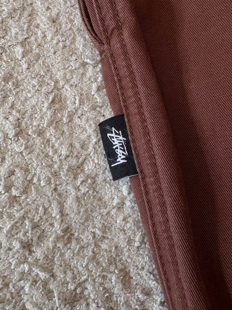 はじstussy brushed beach pants ブラウン　M