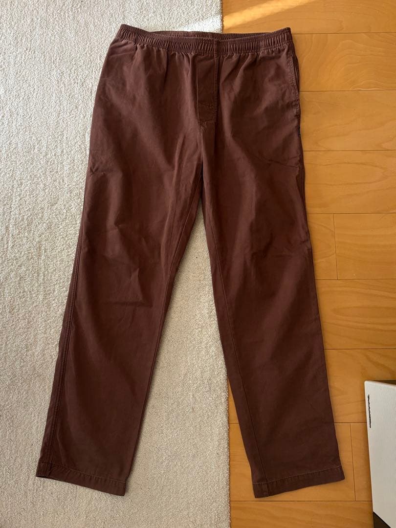 はじstussy brushed beach pants ブラウン　M