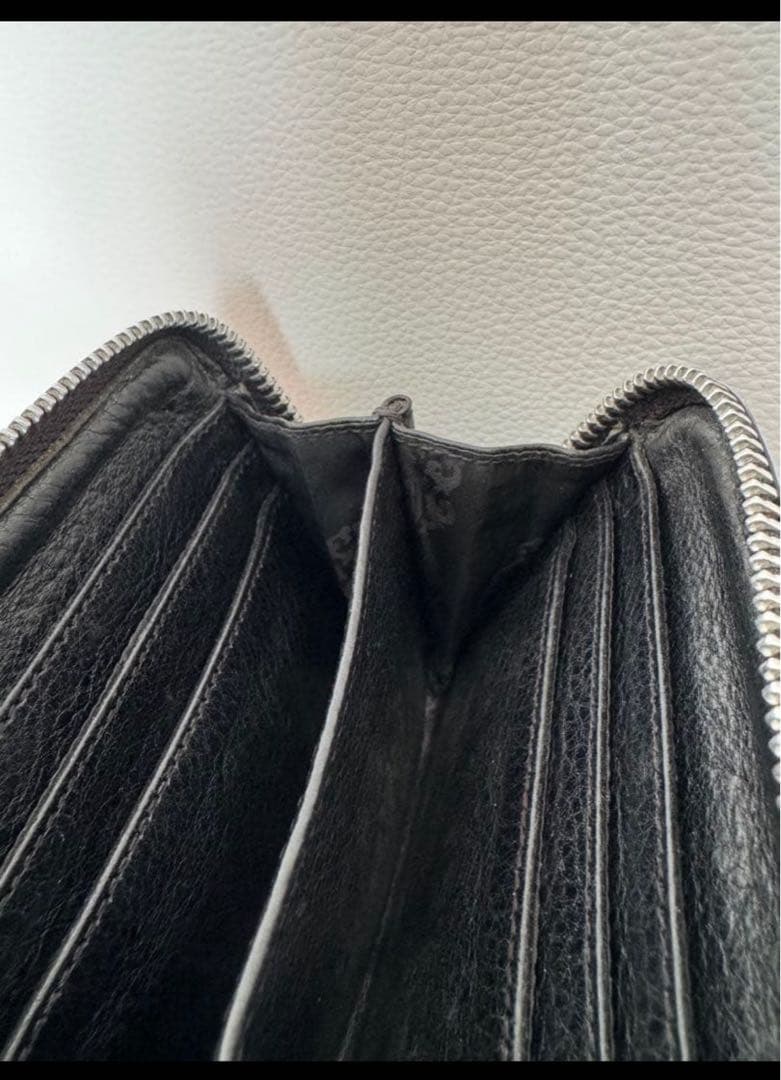 3 SIDE ZIP 3サイドジップ サイドピラミッドスタッズレザーウォレット