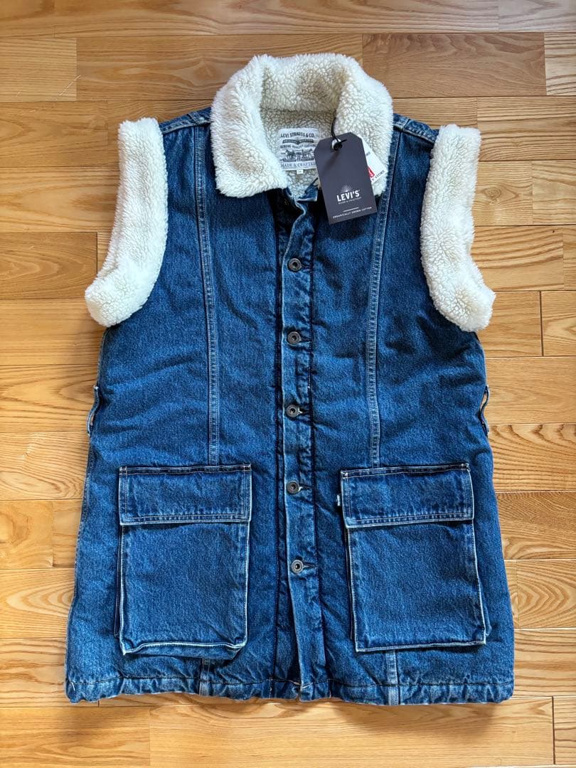 リーバイス　デニムベスト　ジレ　オーガニックコットン