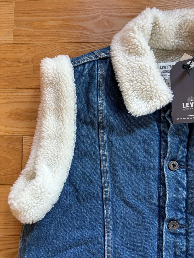 リーバイス　デニムベスト　ジレ　オーガニックコットン