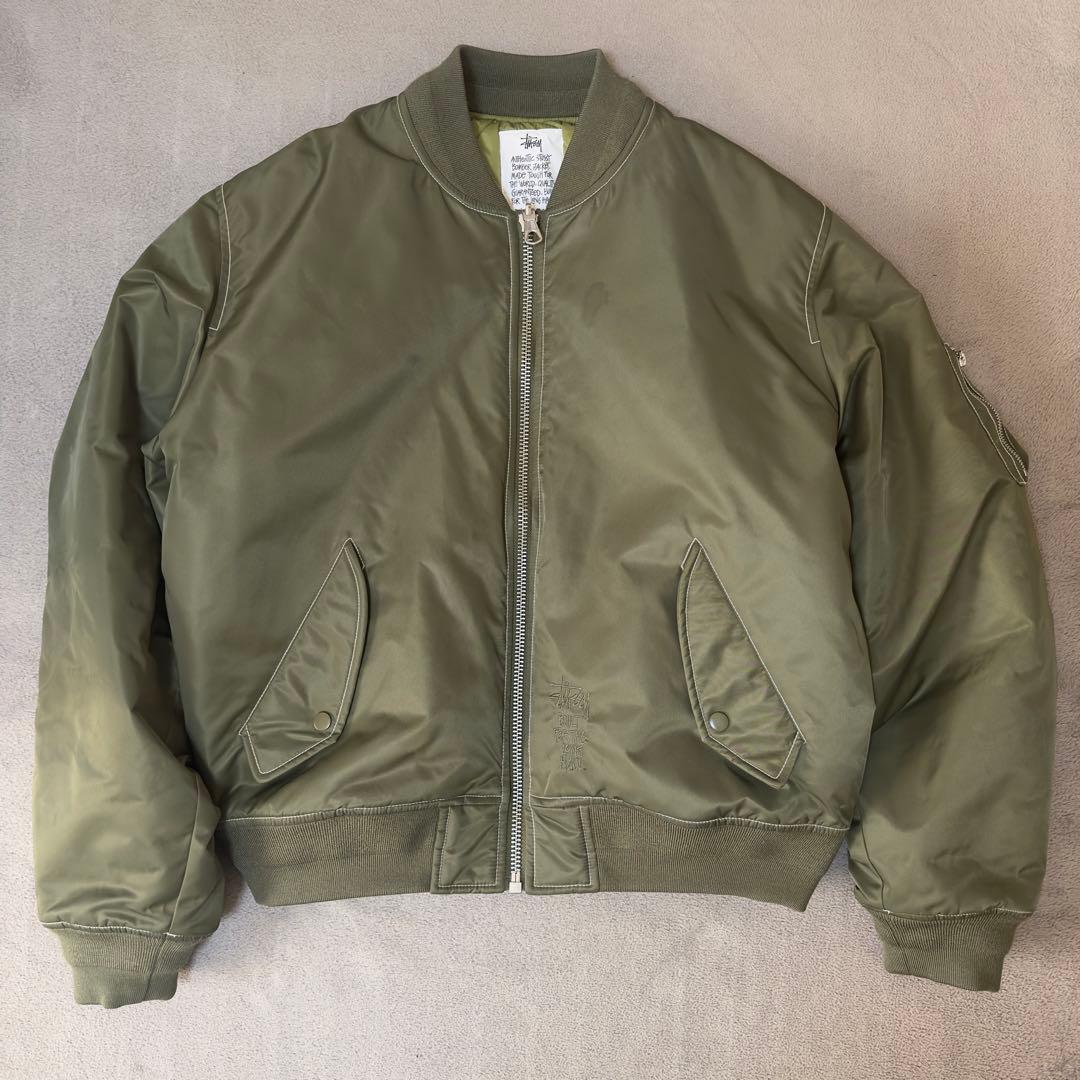 ジャケット・アウター STUSSY BUILT REVERSIBLE BOMBER JACKET L