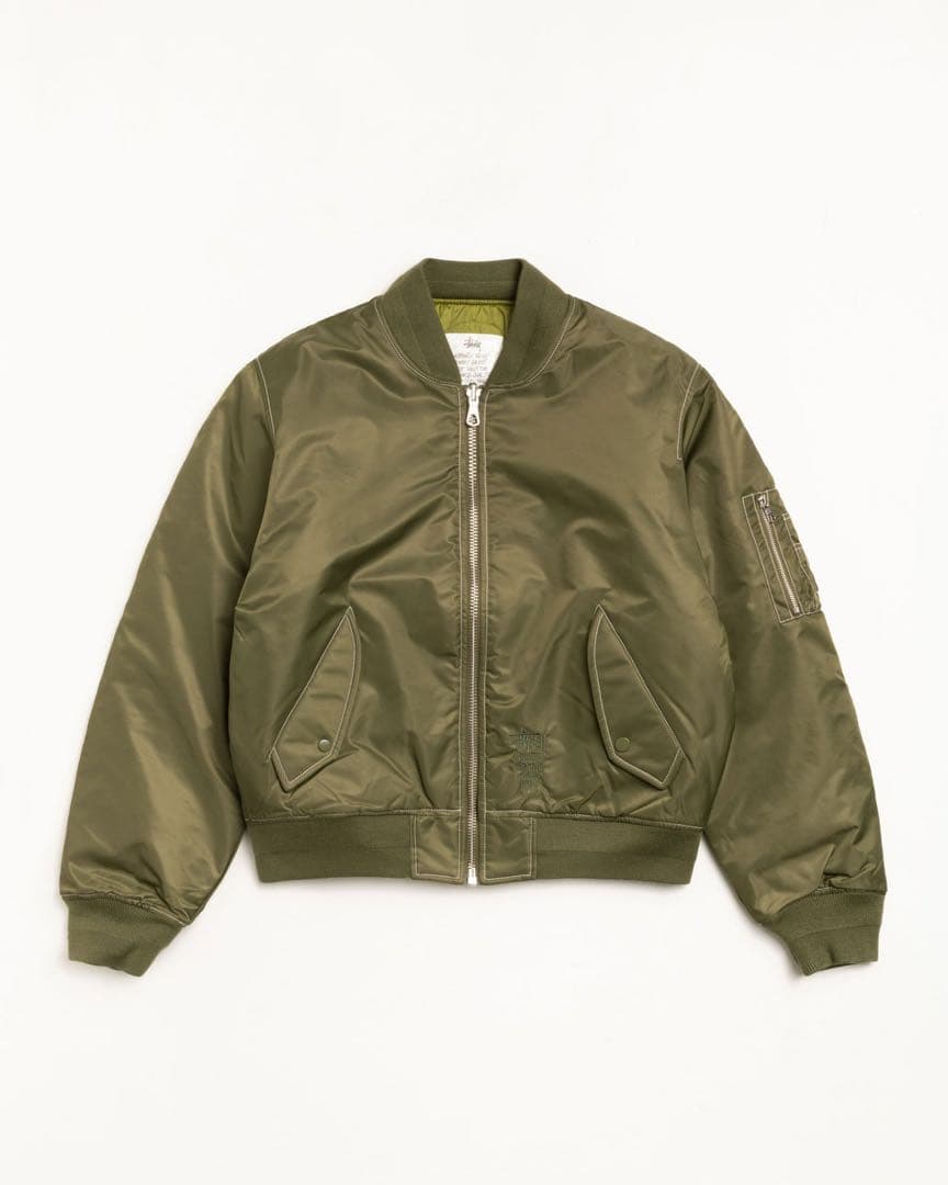 ジャケット・アウター STUSSY BUILT REVERSIBLE BOMBER JACKET L
