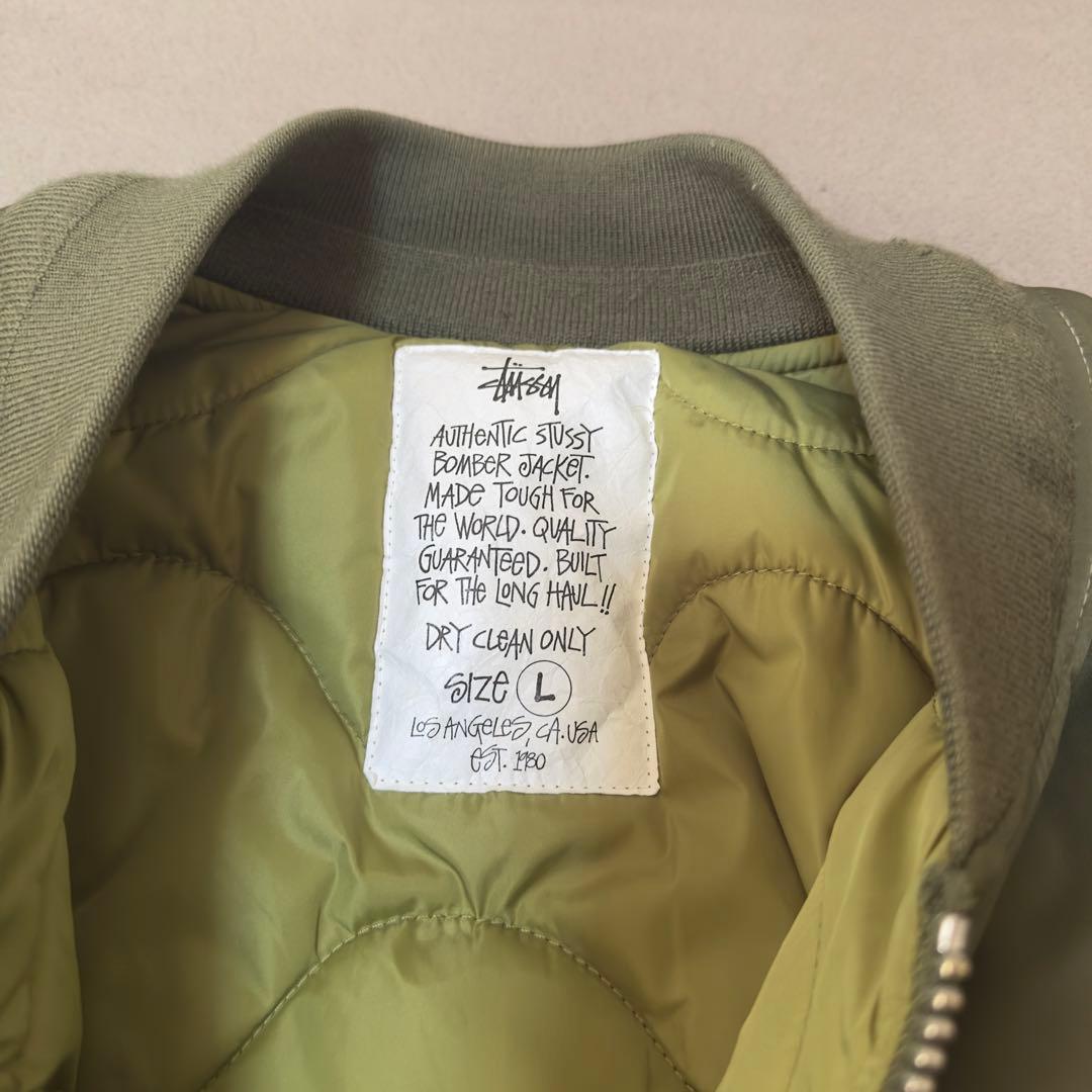 ジャケット・アウター STUSSY BUILT REVERSIBLE BOMBER JACKET L