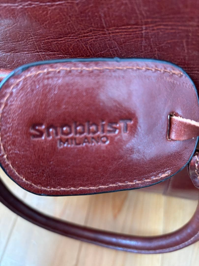 美品！スノビスト、レザー ダッフルバッグ ブラウン　2WAY