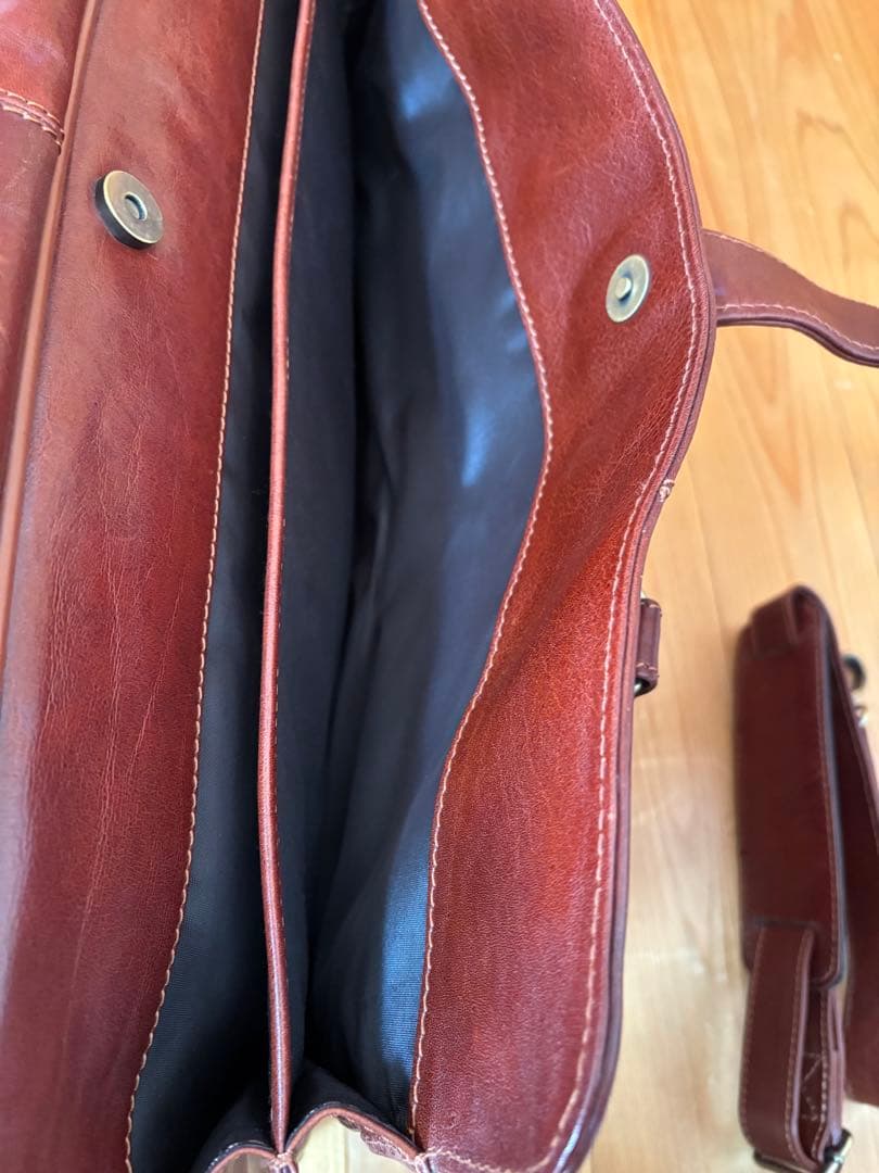 美品！スノビスト、レザー ダッフルバッグ ブラウン　2WAY