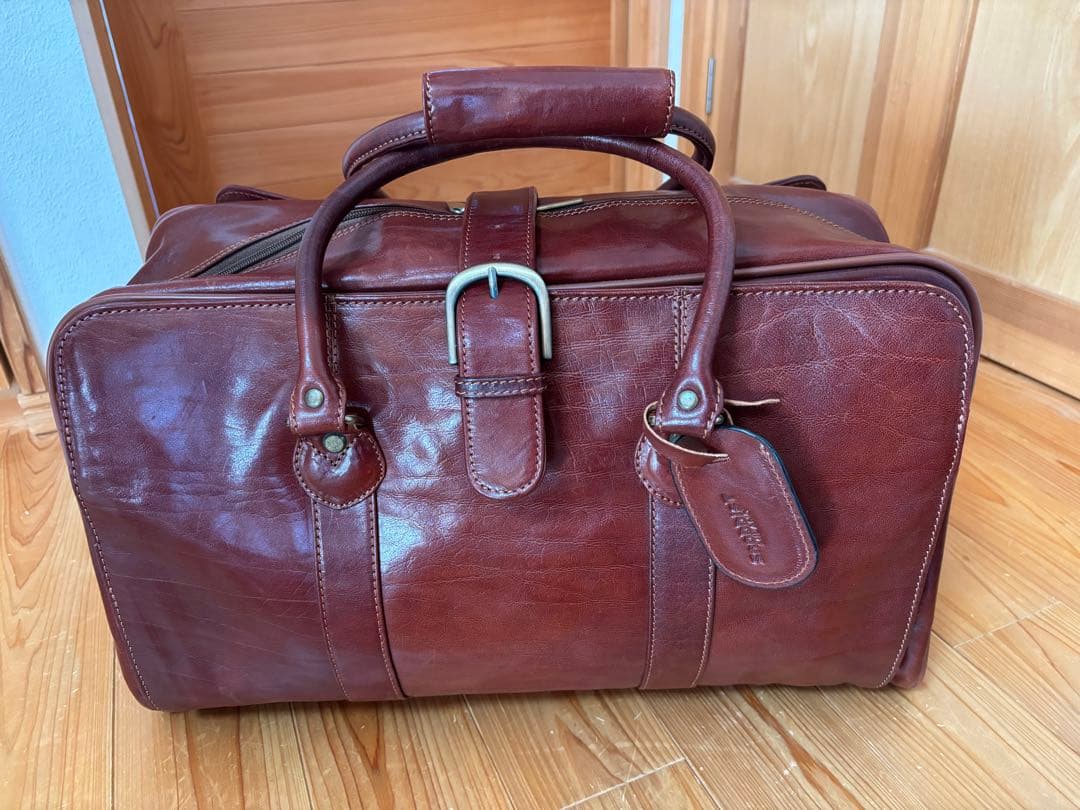 美品！スノビスト、レザー ダッフルバッグ ブラウン　2WAY