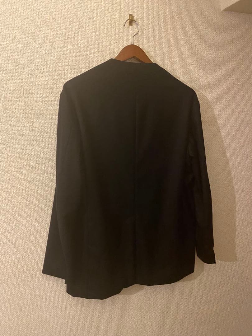 MBハイエンド尾州ウールクラシックノーカラージャケットM