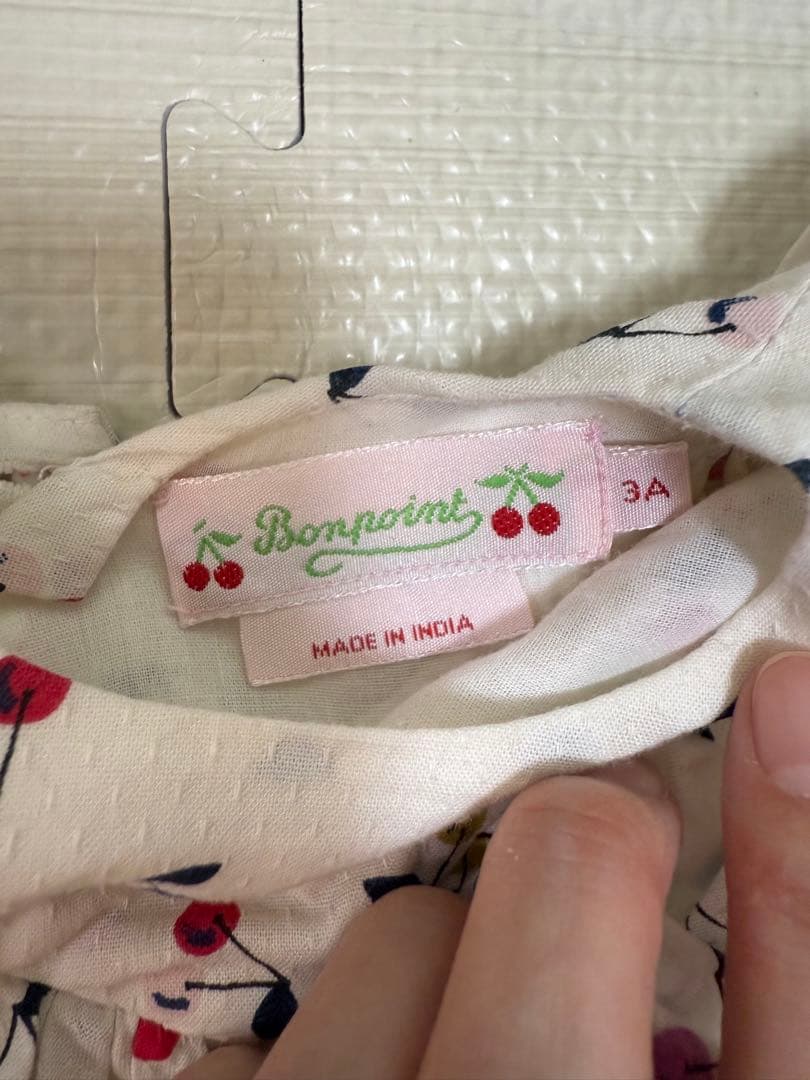 bonpoint カーディガン　ワンピース　セット