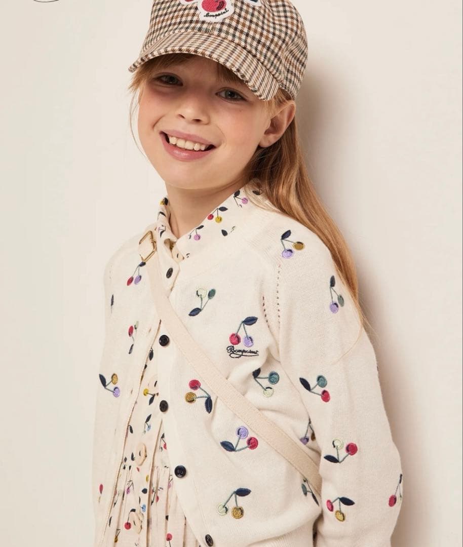 bonpoint カーディガン　ワンピース　セット