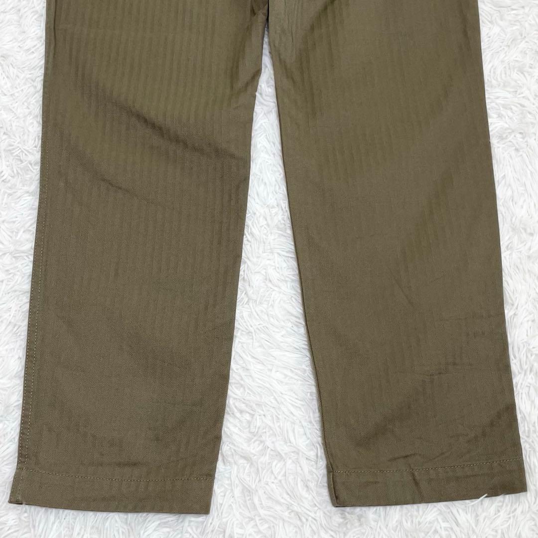 【新品未使用】エフオービーファクトリー　へリボーントラウザーズ・VAT染料・LL