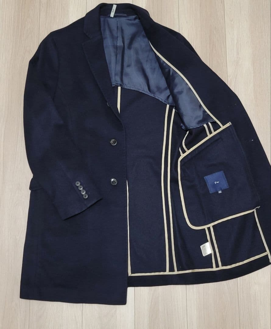 カシミヤ100% G-stage チェスターコート ジーステージ 46
