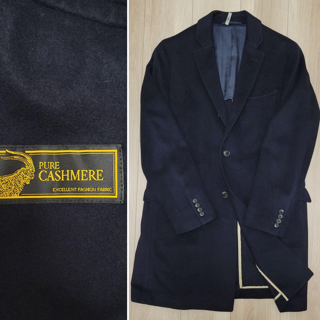 カシミヤ100% G-stage チェスターコート ジーステージ 46