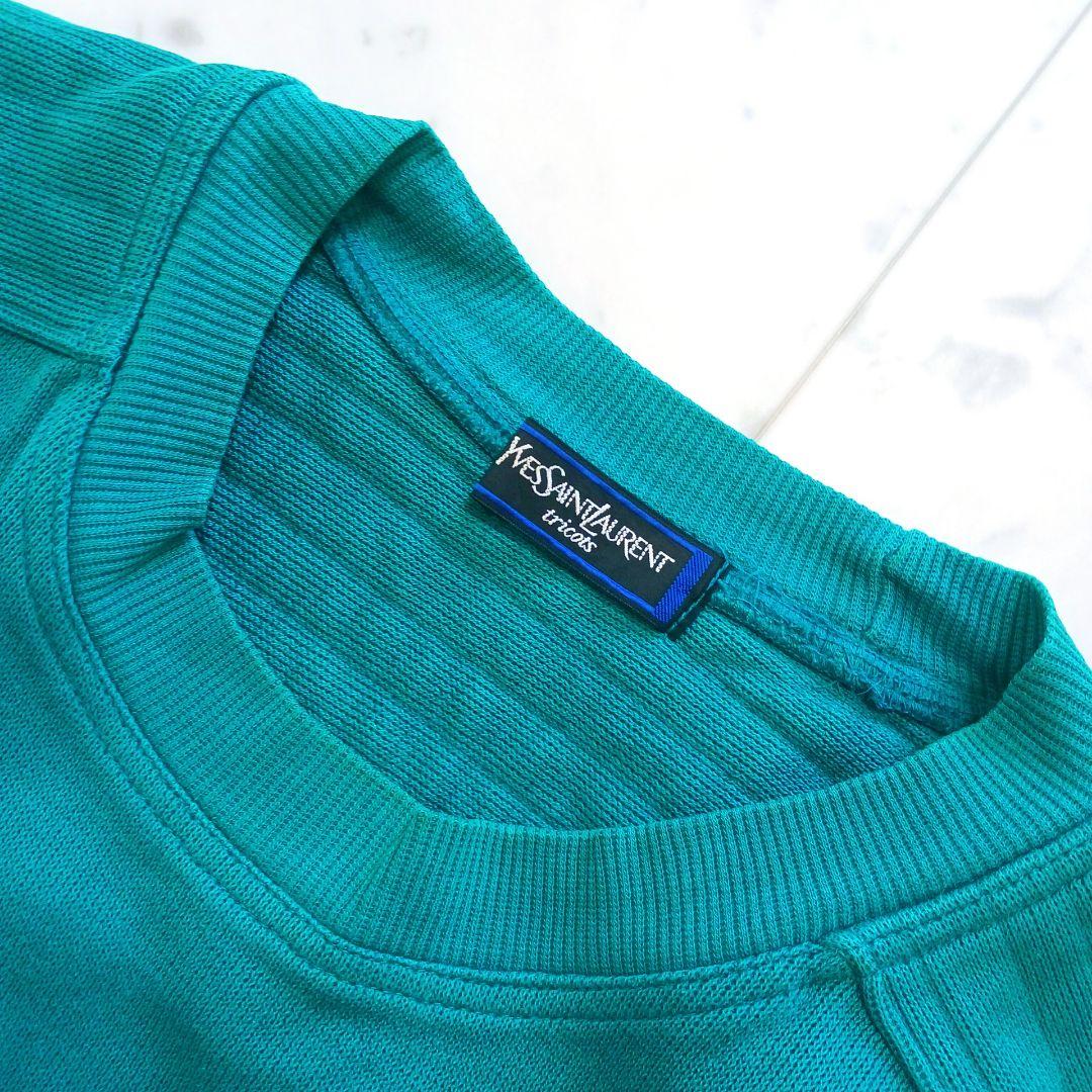 90s YSL tricot ヴィンテージ スウェット 刺繍ロゴ　y2k 希少