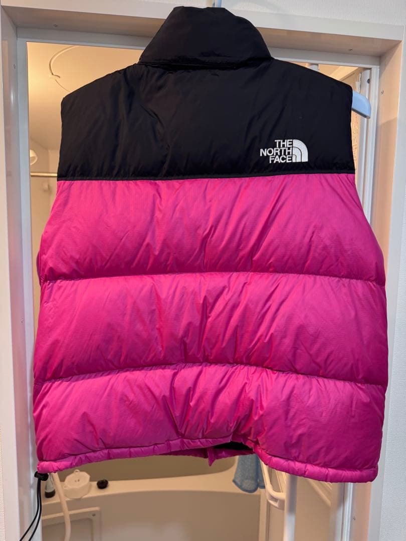 THE NORTH FACE XL ダウンベスト ピンク/ブラック
