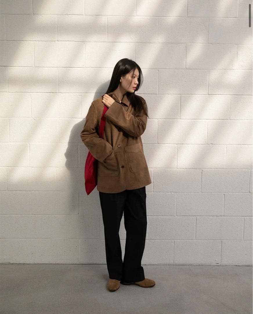 OHOTORO/ Henry Suede Jacket ベージュ